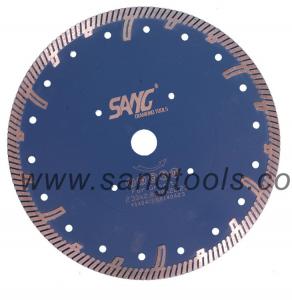 Непрерывный гранитный пильный диск с турбонаддувом и защитными зубьями